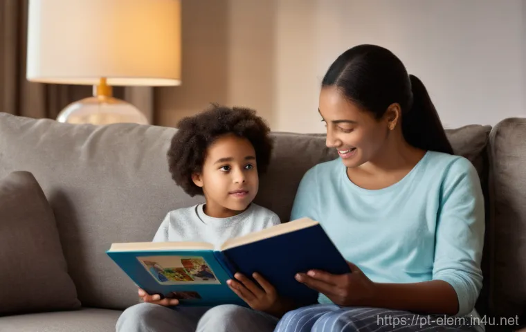 초등학생 논술 지도 - **Prompt 1: The Young Storyteller's Corner**
    "A cozy, brightly lit 'writing corner' in a child's...